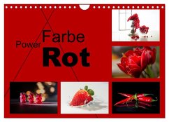 Cover Powerfarbe Rot (Wandkalender 2026 DIN A4 quer), CALVENDO Monatskalender