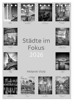 Cover Städte im Fokus (Tischkalender 2026 DIN A5 hoch), CALVENDO Monatskalender