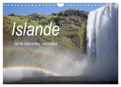 Islande île de merveilles naturelles (Calendrier mural 2026 DIN A4 vertical), CALVENDO calendrier mensuel