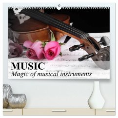 Cover Music Magic of musical instruments (High Quality Premium Wall Calendar 2026 DIN A2 landscape),CALVENDO 12 Month Wall Calendar