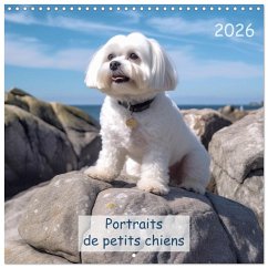 Portraits de petits chiens (Calendrier mural carré 2026 30x30 cm) Calendrier double avec une page pour vos prises de notes