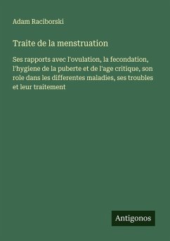 Cover Traite de la menstruation