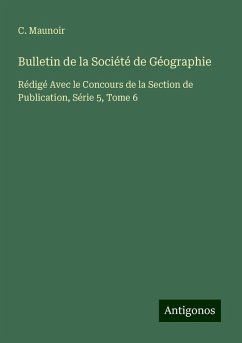 Cover Bulletin de la Société de Géographie