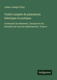 Cover Traité complet de pharmacie théorique et pratique