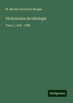 Cover Dictionnaire de théologie