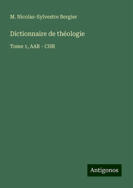 Dictionnaire de théologie Dictionnaire de théologie