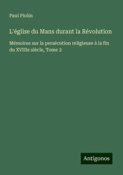L'église du Mans durant la Révolution