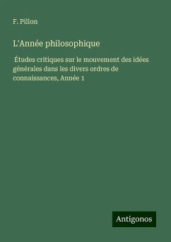 Cover L'Année philosophique