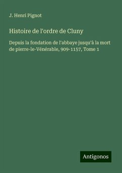 Cover Histoire de l'ordre de Cluny