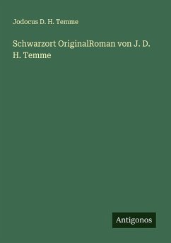 Cover Schwarzort OriginalRoman von J. D. H. Temme