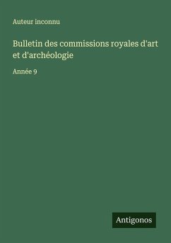 Cover Bulletin des commissions royales d'art et d'archéologie