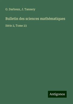 Cover Bulletin des sciences mathématiques