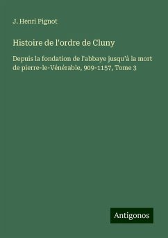Cover Histoire de l'ordre de Cluny