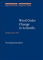Cover Word Order Change in Icelandic