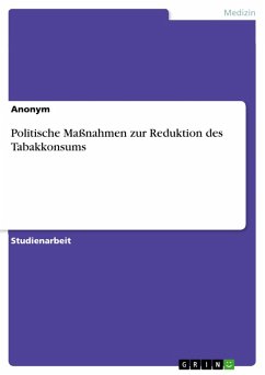 Politische Maßnahmen zur Reduktion des Tabakkonsums (eBook, PDF)