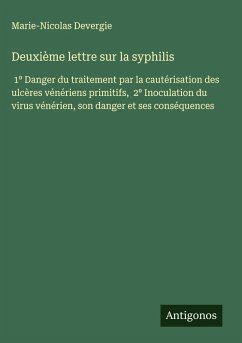 Cover Deuxième lettre sur la syphilis