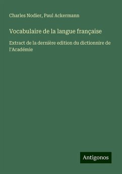 Vocabulaire de la langue française Cover Vocabulaire de la langue française