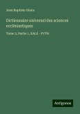 Dictionnaire universel des sciences ecclésiastiques