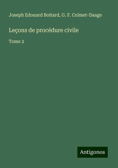 Cover Leçons de procédure civile