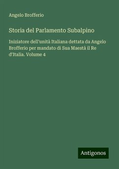 Cover Storia del Parlamento Subalpino