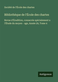 Cover Bibliothèque de l'École des chartes