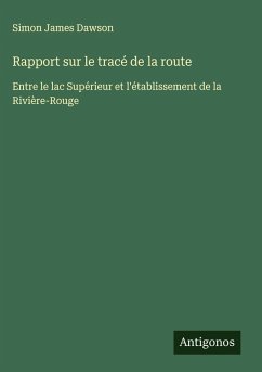 Cover Rapport sur le tracé de la route