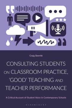 Cover Consulting Students on Classroom Practice, 'Good' Teaching and Teacher Performance