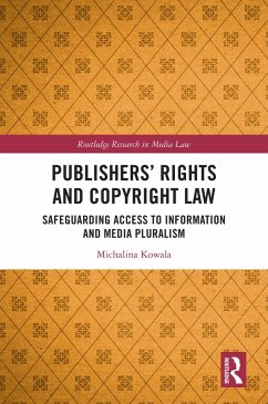 Cover Publishers' Rights and Copyright Law (eBook, PDF)