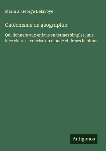 Catéchisme de géographie