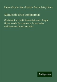Cover Manuel de droit commercial