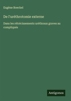Cover De l'uréthrotomie externe