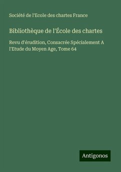 Cover Bibliothèque de l'École des chartes