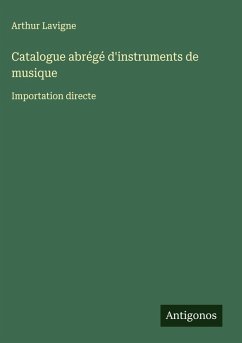 Cover Catalogue abrégé d'instruments de musique
