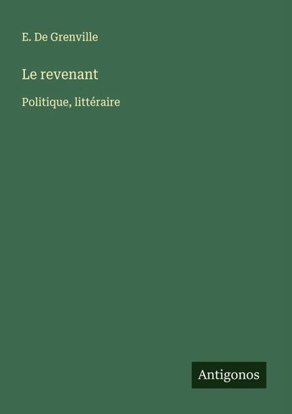 Le revenant Le revenant