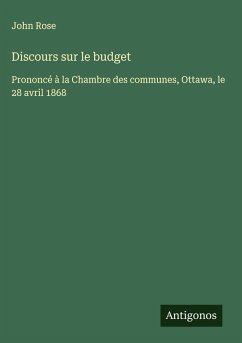 Cover Discours sur le budget