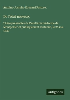 Cover De l'état nerveux