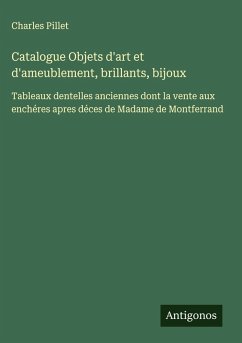 Cover Catalogue Objets d'art et d'ameublement, brillants, bijoux