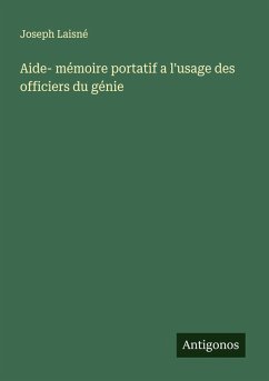Cover Aide- mémoire portatif a l'usage des officiers du génie