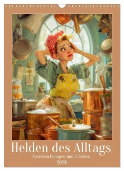 Helden des Alltags - Zwischen Gelingen und Scheitern (Wandkalender 2026 DIN A3 hoch), CALVENDO Monatskalender