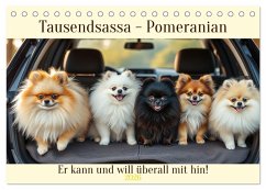 Cover Tausendsassa - Pomeranian (Tischkalender 2026 DIN A5 quer), CALVENDO Monatskalender