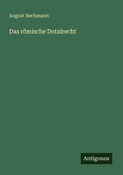 Cover Das römische Dotalrecht