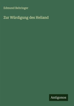 Cover Zur Würdigung des Heliand