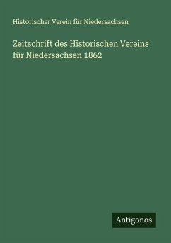 Cover Zeitschrift des Historischen Vereins für Niedersachsen 1862