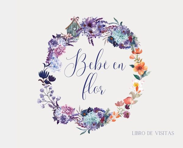 Bebé en flor (libro de visitas)
