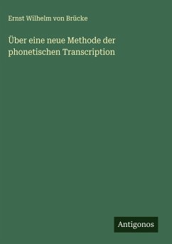Cover Über eine neue Methode der phonetischen Transcription