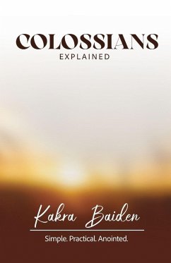 Cover COLOSSIANS EXPLAINED