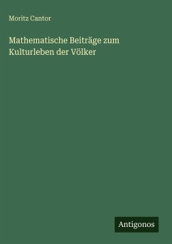 Cover Mathematische Beiträge zum Kulturleben der Völker
