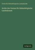 Archiv des Vereins für Siebenbürgische Landeskunde