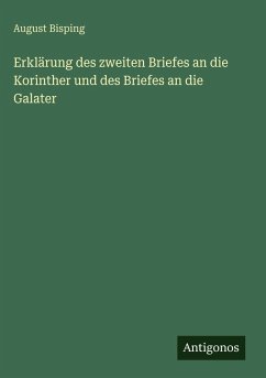 Cover Erklärung des zweiten Briefes an die Korinther und des Briefes an die Galater