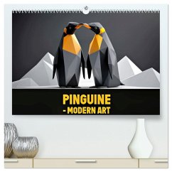Cover PINGUINE - modern Art (hochwertiger Premium Wandkalender 2026 DIN A2 quer), Kunstdruck in Hochglanz